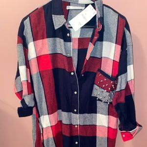 Zara flannel dress !